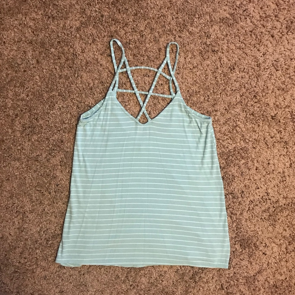 Hollister Strappy Striped Tank Top Cami
